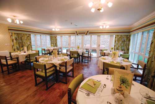 fine dining at Acer House Care Home Somerset