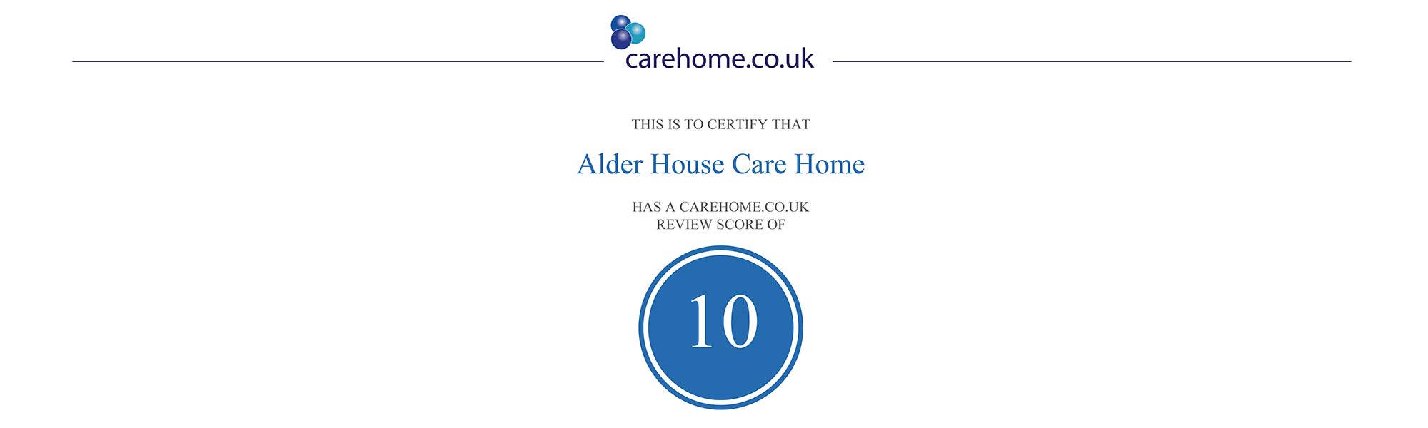 Perfect 10 out of 10 for Alder House