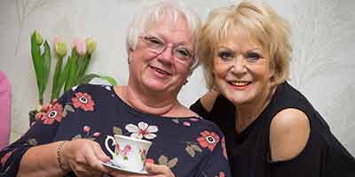 Clayton Manor Care Home Sherrie Hewson tea resident smiles cuppa
