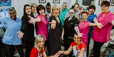 Polish Open Morning staff residents Sherrie Hewson celebrity happy hands featured