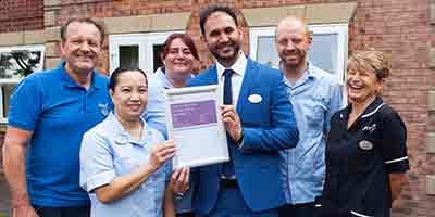 Staff celebrate CQC Good In All Categories August 2019