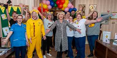 Staff at Cliftonville Care Home fundraise for BBC Children in Need