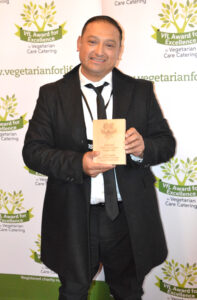 Juan at Veg for Life Awards 2023
